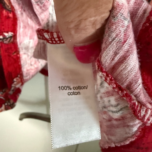 Maurices Red paisley balloon sleeve top Women's plus size 2x - Picture 5 of 5